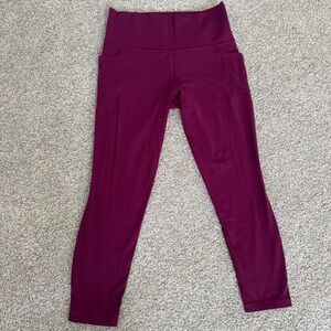 Athleta PowerVita 7/8 Tights in Rich Purple